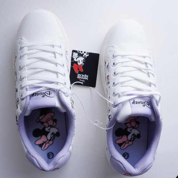 Disney MINNIE MOUSE Ladies Sneaker Size 8 New In Box  Purple Lining - Picture 4 of 12